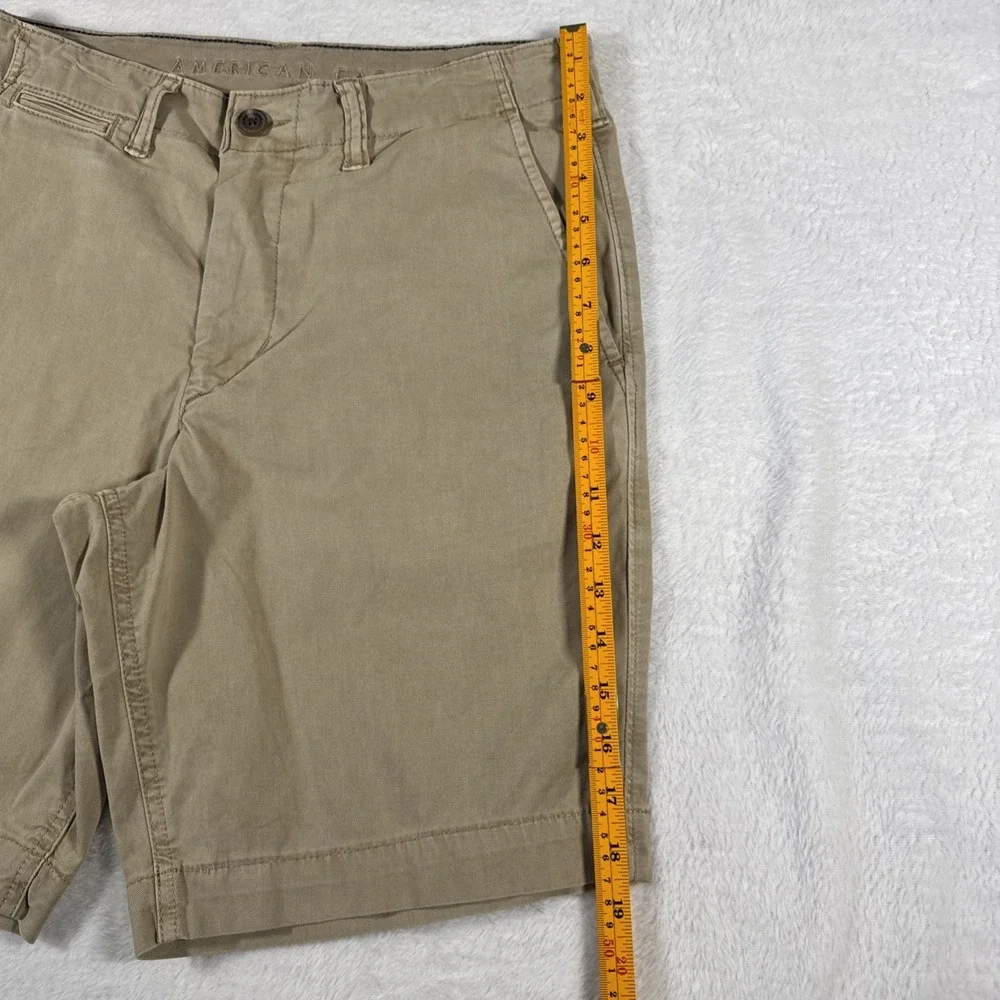 American Eagle Shorts Mens 30 Khaki Classic‎ NE(X)T Level Flex Casual Tan Cotton